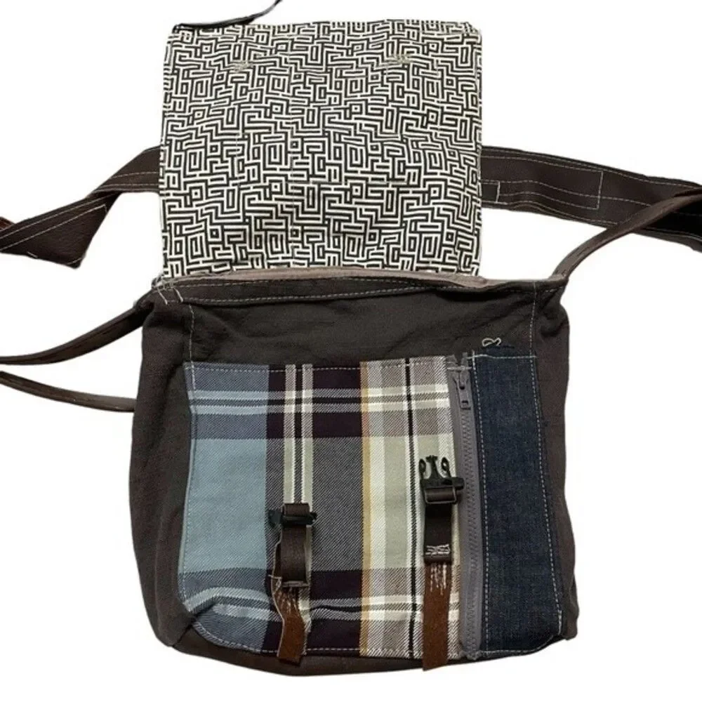 Crooked Bag unique boho hippie hobo handcrafted eco-friendly messenger bag